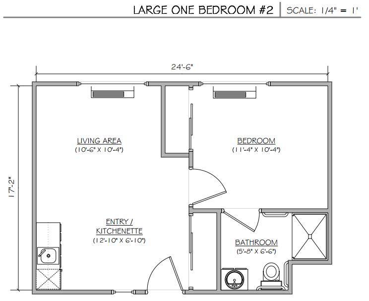 Large One Bedroom 2